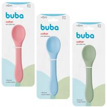 Colher Em Silicone Supermacio E Flexível Introdução Alimentar BLW Buba Colher Em Silicone Supermacio E Flexível Introdução Alimentar BLW Buba