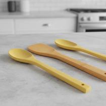Colher Espátula de Bambu Arroz Alimentos Super Resistente Utensílio Cozinha Prático Fácil Top Útil Colher Espátula de Bambu Arroz Alimentos Super Resistente Utensílio Cozinha Prático Fácil Top Útil