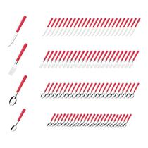 Colher Faca Garfo Colher Chá Inox Vermelho Luna - 96 un Colher Faca Garfo Colher Chá Inox Vermelho Luna - 96 un