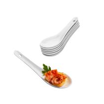 Colher Finger Food Porcelana Branca Buffet Lamen Bistro 6un Colher Finger Food Porcelana Branca Buffet Lamen Bistro 6un