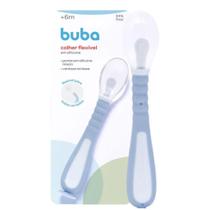 Colher Flexível Azul Em Silicone Com Ventosa 18079 - Buba Colher Flexível Azul Em Silicone Com Ventosa 18079 - Buba