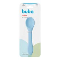 Colher Flexível Azul em Silicone Para Bebês +6 Meses Buba Colher Flexível Azul em Silicone Para Bebês +6 Meses Buba