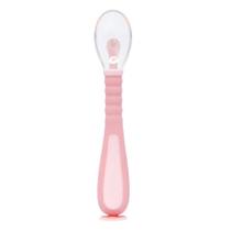 Colher Flexível Buba Em Silicone Com Ventosa (6M+) Rosa