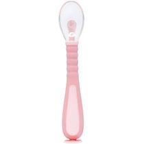 Colher Flexível em Silicone com Ventosa Rosa (6m+) Buba Colher Flexível em Silicone com Ventosa Rosa (6m+) Buba
