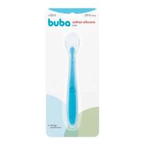 Colher Infantil Anatomica em Silicone AZUL Buba 6141 Colher Infantil Anatomica em Silicone AZUL Buba 6141