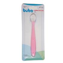 Colher Infantil Anatomica em Silicone Rosa Buba 6141 Colher Infantil Anatomica em Silicone Rosa Buba 6141