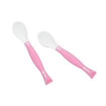 Colher Infantil Dobrável de Silicone Rosa Clingo Colher Infantil Dobrável de Silicone Rosa Clingo