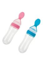 Colher infantil dosadora bebê papinha silicone- art baby