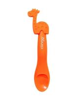 Colher Infantil em Silicone Premium Laranja Girafinha - Clingo