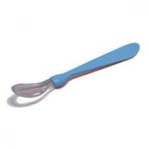 Colher Infantil Papinha com ponta de silicone Azul Colher Infantil Papinha com ponta de silicone Azul