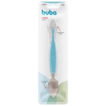 Colher Infantil Raspa Fruta 2 em 1 Inox e Silicone Buba Introdução Alimentar Bebê Criança Colher Infantil Raspa Fruta 2 em 1 Inox e Silicone Buba Introdução Alimentar Bebê Criança