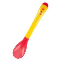 Colher Infantil Termo Sensível Silicone Para Bebe - Colher de silicone para bebês