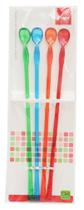 Colher Longa para Bebidas 27Cm Plástico com 4 Peças