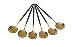 Colher Lux Preto 6 peças - Dolce Home Colher Lux Preto 6 peças - Dolce Home