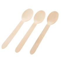 Colher Madeira Silver Plastic 10un Natural