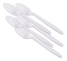 Colher Master Branca Biodegradável 50u Kit 5 Colher Master Branca Biodegradável 50u Kit 5