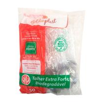 Colher Master Golden Plast Talher Extra Forte Cristal 50 Und
