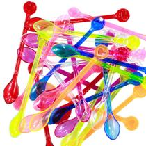 Colher Mexedora Bebidas Suco Drinks Kit 36 Unids Coloridas Colher Mexedora Bebidas Suco Drinks Kit 36 Unids Coloridas