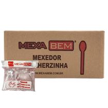 Colher Mexedora para Café Cristal 9,5cm Mexa Bem com 2.000 Unidades Colher Mexedora para Café Cristal 9,5cm Mexa Bem com 2.000 Unidades