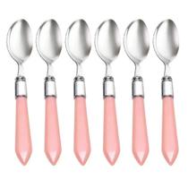 Colher Mother Pearl rosa Lyor 6 peças