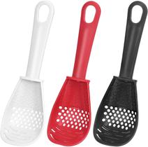 Colher Multiuso para Cozinhar, Amassar, Ralar, Servir e Separar Branca Colher Multiuso para Cozinhar, Amassar, Ralar, Servir e Separar Branca