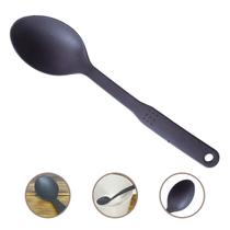 Colher Nylon 30cm Premium Resistente Reforçada Cozimento Arroz Preta