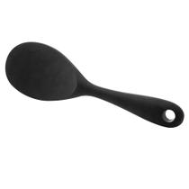 COLHER P/ARROZ DE SILICONE PRETA 22x7cm - LYOR