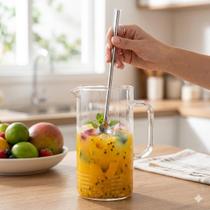 Colher p/ suco de inox 30cm catuaí Colher p/ suco de inox 30cm catuaí