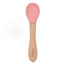 Colher Papinha de Bambu e Silicone para Alimentação do Bebê