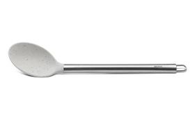 Colher Para Arroz Aço Inoxidável Base Silicone 33,5 cm Para Panela Antiaderente Linha Duo Brinox Colher Para Arroz Aço Inoxidável Base Silicone 33,5 cm Para Panela Antiaderente Linha Duo Brinox