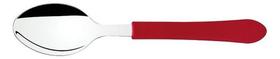 Colher Para Chá Tramontina Leme Em Aço Inox Vermelho - Vermelho