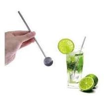 Colher Para Coquetel Aço Inoxidável Prata Mimo Style