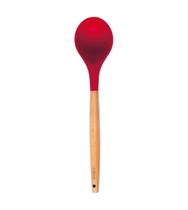 Colher Para Cozinha Silicone Bambu 32Cm