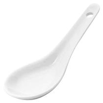 Colher para Finger Food em porcelana branca Lyor 12x13x4,5 6 peças Colher para Finger Food em porcelana branca Lyor 12x13x4,5 6 peças