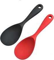 Colher Para Servir Arroz Nylon Revestido Em Silicone Multiuso Universal Clink Cor aleatoria