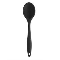 Colher para Servir em Silicone Preto 27x6cm - Lyor