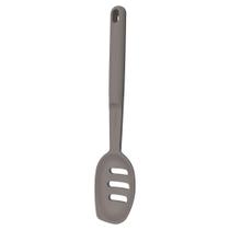 Colher Para Servir Vazada Softta em Silicone Cinza - Tramontina 25853160
