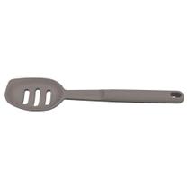 Colher Para Servir Vazada Tramontina Softta Em Silicone Cinza Tramontina