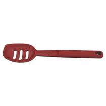 Colher Para Servir Vazada Tramontina Softta Vermelho De Silicone