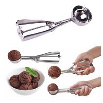 Colher Para Sorvete Bola Profissional Mola E Ejetor Em Inox - Utilika Distribuidora