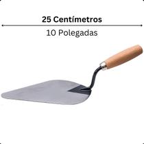 Colher Pedreiro Reto Redondo Aço Carbono Reforçado Obra Reboco Massa Construção Marceneiro Número 6 7 8 9 10 Polegadas Pequena Grande Redonda Quadrada