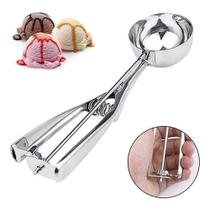 Colher Pegador Concha De Sorvete com Extrator De Bolas Inox Profissional