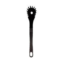 Colher Pegador de Macarrão Nylon 28cm para Cozinha Preto Talheres Juliana Colher Pegador de Macarrão Nylon 28cm para Cozinha Preto Talheres Juliana