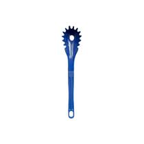 Colher Pegador de Macarrão Nylon Talher Utensílio Azul 28cm Colher Pegador de Macarrão Nylon Talher Utensílio Azul 28cm
