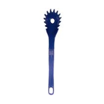 Colher Pegador de Macarrão Nylon Talher Utensílio Azul 28cm Colher Pegador de Macarrão Nylon Talher Utensílio Azul 28cm