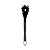 Colher Pegador De Macarrão Nylon Talher Utensílio Preto 28Cm