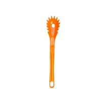 Colher Pegador Macarrão Nylon Talher Utensílio Laranja 28Cm Colher Pegador Macarrão Nylon Talher Utensílio Laranja 28Cm
