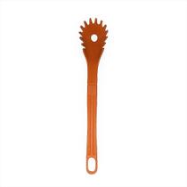 Colher Pegador Macarrão Nylon Talher Utensílio Laranja 28cm Colher Pegador Macarrão Nylon Talher Utensílio Laranja 28cm