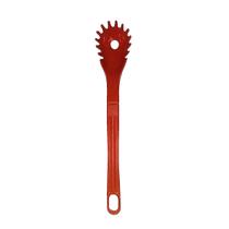 Colher Pegador Macarrão Nylon Talher Utensílio Vermelho 28cm