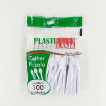 Colher Piccolo Branca para Café 100 Unidades Plastilânia